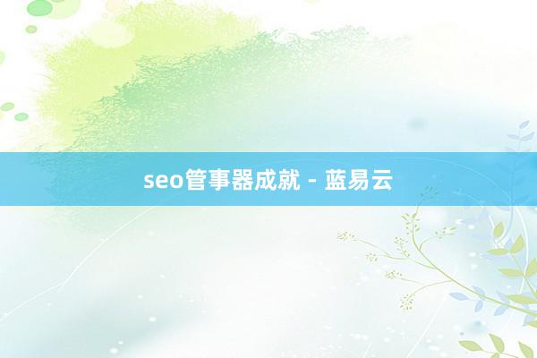 seo管事器成就 - 蓝易云